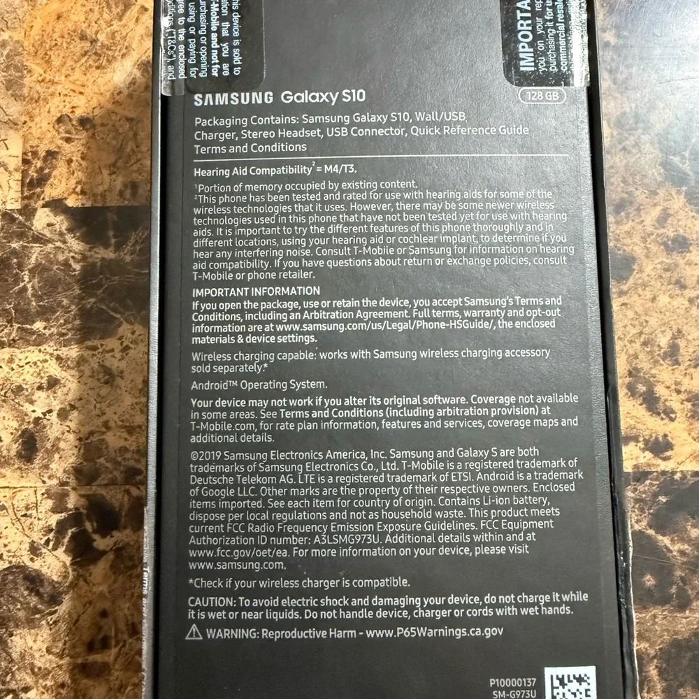 Samsung Galaxy S10 128GB SM-G973U T-Mobile 6.1 inch Phone Black